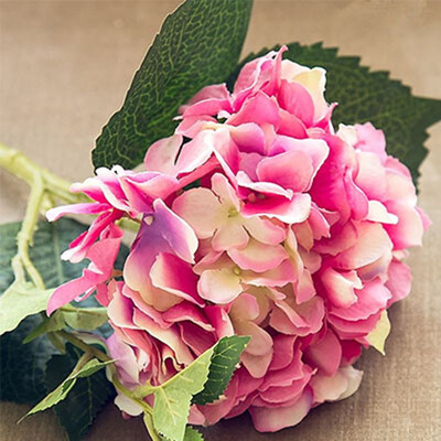 

FUNNYBUNNY Artificial Silk Flowers California Fake Beautiful Hydrangea Bunch Bouquet Flower for Home Wedding Decor Pack