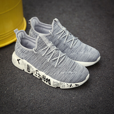 

Happy summer new trend mens shoes Korean students low to help wild sports shoes breathable canvas shoes