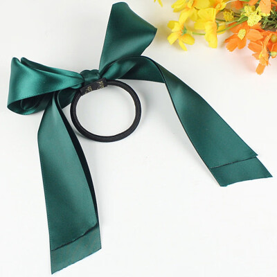 

Multi-layer Bow Hair Ring Simple Korean Version Of The Sweet Ribbon Solid Color Bow Fabric Hair Rope Headdress