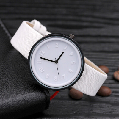 

Three-dimensional digital ladies watch fashion student Korean canvas female watch creative ladies quartz watch