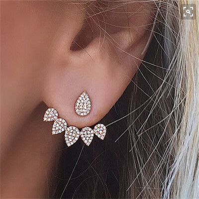 

Delicate Fashion Women\s Water Drop Split Ear Nail