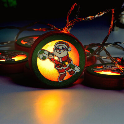 

〖Follure〗Warm White Christmas Wooden String Lights Wedding Xmas Party Outdoor Decor Lamp