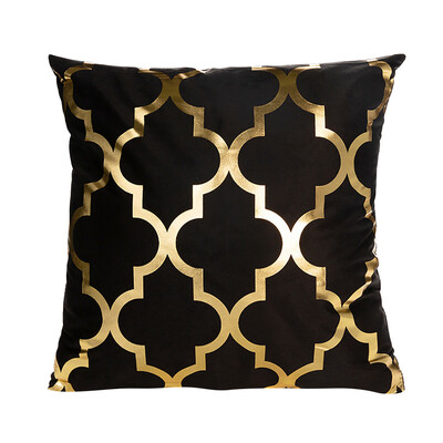 

〖Follure〗Polyester Gold Letter Pillow Case Cover Sofa Car Waist Cushion Cover Home Decor