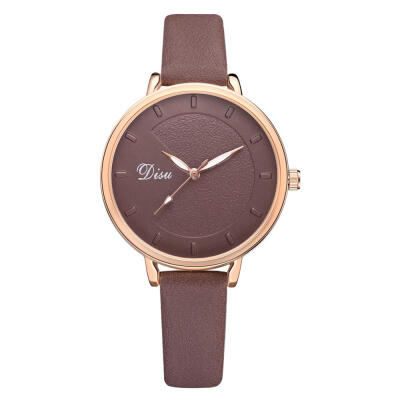 

Womens Watches DISU Best Selling Ladies Quartz Wristwatch Leather Strap High Quality Clock Fashion Dress Reloj Mujer 50