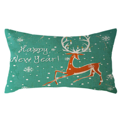 

Tailored Christmas Home Decor Office Sofa Cushion Rectangle Pillow Festive Pillowcase