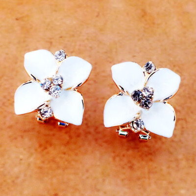 

New Design Women Camellia Flower Pattern Earrings Bohemian Earrings For Women Jewelry Gift
