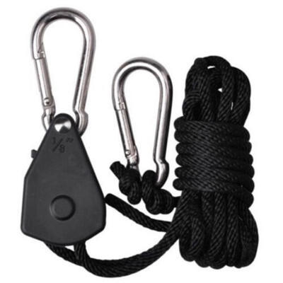 

2pcs 18&quot YOYO Hanger Rope Ratchet Hydroponics Light Fan Carbon Filter Grow Tent