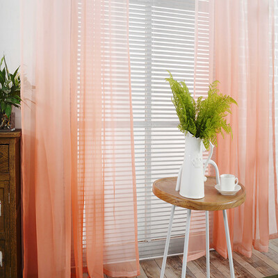 

Toponeto Gradient Sheer Curtain Tulle Window Voile Drape Valance Smooth Panel Fabric