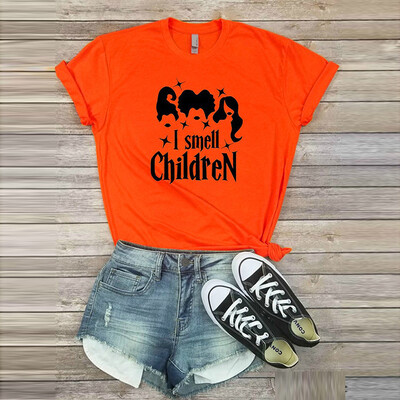 

Nomeni Women Casual Halloween Print Short Sleeves O-Neck Loose T-Shirt Blouse Tops