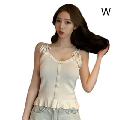 

Trend New Camisole Hong Kong Slim Vest Knit Bottoming Vest Cotton Ladies Camisole