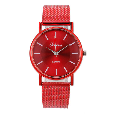 

New Luxury Women Geneva Simple Watches Female Clock Quartz Wristwatch Fashion Ladies Wrist Watch reloj mujer relogio feminino