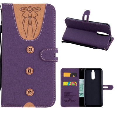 

MOONCASE Huawei Mate 10 Lite stitching embossed womens leather case - purple
