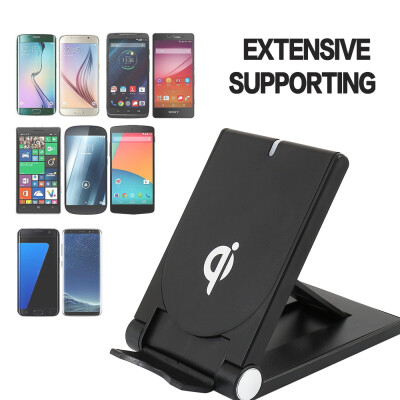 

Qi Fast Wireless Charger Pad Folding Stand Charging Dock for iPhone 8 Plus X UK