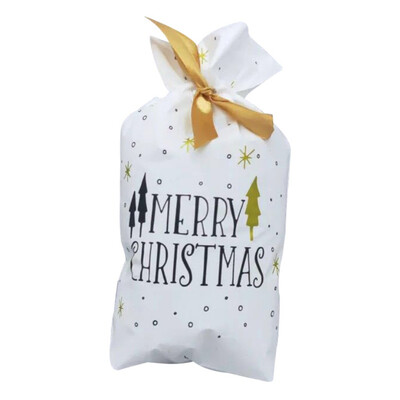 

50 PCS Christmas Candy Bags Pocket Sweet Candy Biscuit Christmas Gift Bag Santa Gift Bag Decorations