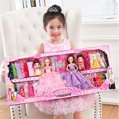

dolls play house toys girl Mid-Autumn Festival gift red pink blue 3 big 4 confused princess