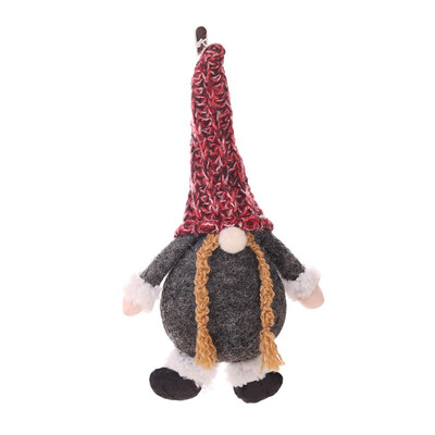 

New Christmas Ornament Knitted Plush Gnome Doll Xmas Tree Hanging Pendant Holiday Decor Kids Gift Home Decorations Merry Christmas