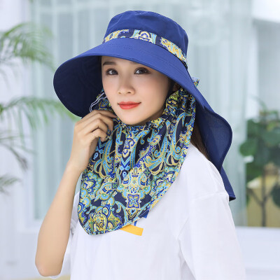 

UV protective hat sunscreen folding outdoor tea collection summer cool hat lady sun hat cool hat