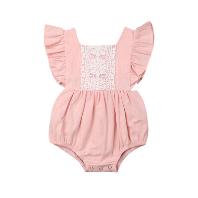 

Newborn Infant Baby Girl Clothes Sleeveless Romper Jumpsuit One Piece Outfit New