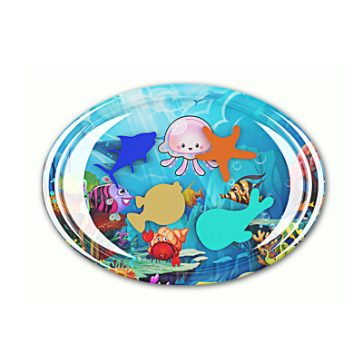 

50 70cm Baby Oval Colorful Inflatable Water Play Mat Tummy Time Infant Fun Mat Child Development Play Center