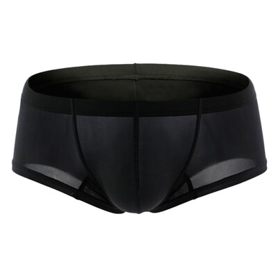 

Tailored Mens Sexy Underwear Transparent See Through Shorts Hot Lip Print Underpants
