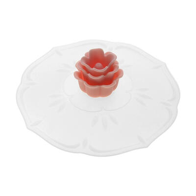 

Reusable Silicone Rose Dustproof Cup Lid Leak Proof Airtight Seal Covers