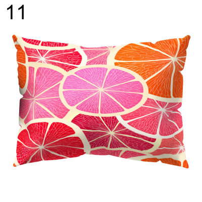 

Colorful Fruit Printed Throw Pillow Case Sofa Bed Cushion Cover Home Decor