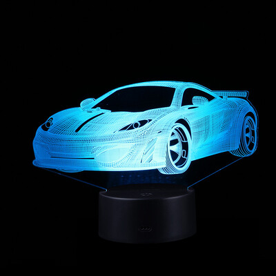 

〖Follure〗LED 3D Illuminated Lamp Optical Desk Night Light With 7 Color Changing