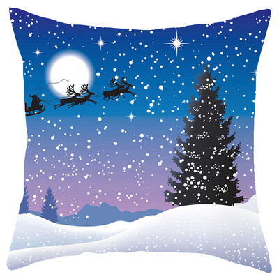 

Siaonvr Merry Christmas Short Plush Pillowcase Sofa Pad Set Home Decoration 18x18 Inch