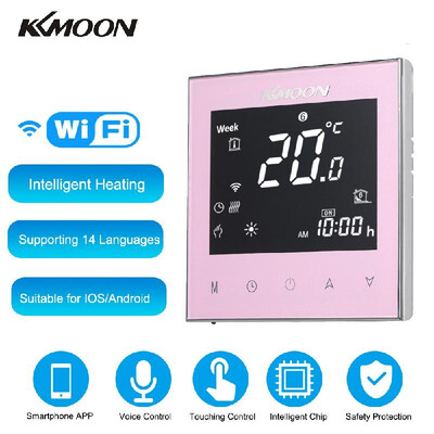 

KKmoon Digital Water Heating Thermostat 7-Day Programmable with WiFi Connection & Voice Control Energy Saving AC 95-240V 5A Touchi