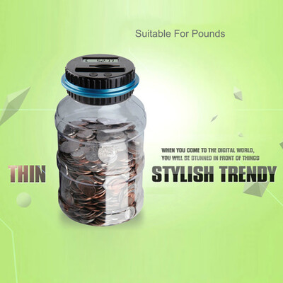 

Tailored Digital Coin Bank Savings Jar by Digital Energy Clear Jar with LCD Display