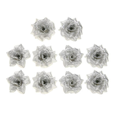 

10pcs 45cm Artificial Silk Roses DIY Fake Plastic Flowers Wedding Decor