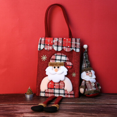 

Toponeto Santa Claus Christmas Candy Bag Elf Elk Pants Treat Pocket Home Party Gift Decor