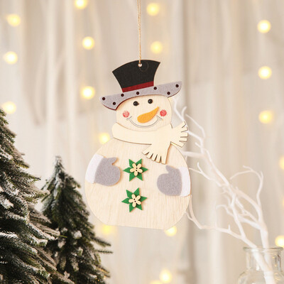 

Siaonvr Christmas Decorations Wooden Pendants Small Ornaments Hanging Dress Up