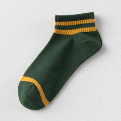 

1 Pair Womens Winter Striped Ankle Socks Fashion Low Cut Solid Casual Socks Thick Autumn Socks Floor Socks Non-slip