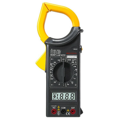 

MASTECH M266 Digital AC Clamp Meter ACDC Voltage AC1000A Current Resistance Frequency Tester with temperature measurement