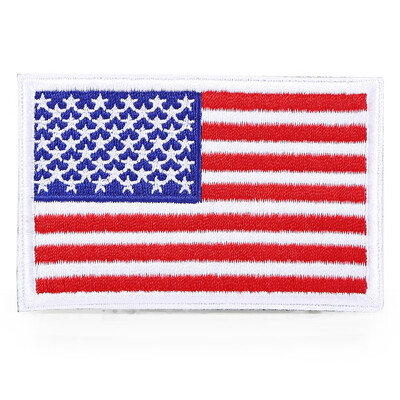 

USA Flag Pattern Backpack Paste Epaulet Self Adhesive Sticker