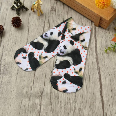 

New Fashion Women Socks Cute Cartoon Print Low Cut Ankle Breathable Stretchy Casual Socks