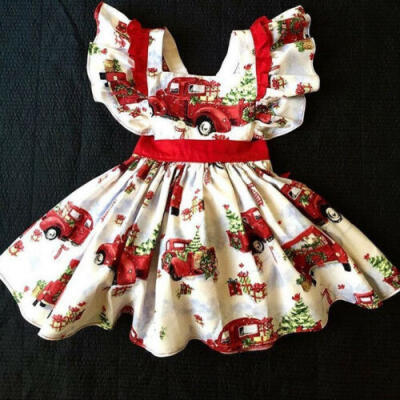 

AU Toddler Baby Girl Christmas Dress Princess Formal Party Xmas Bow-knot Dress