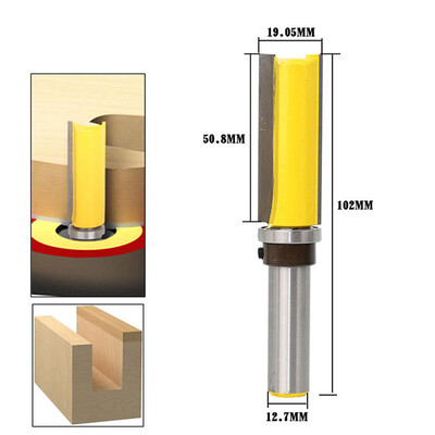 

34" Diameter Flush Trim Template Router Bit - 12" Shank