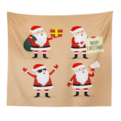 

Toponeto Merry Christmas Beach Cover Up Tunic Tapestry Tablecloth Home Decoration