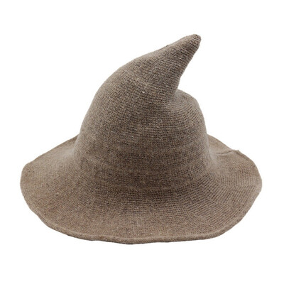 

Modern Halloween Witch Hat Woolen Women Lady Made From Fashionable Sheep Wool Halloween Party hat