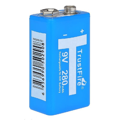 

Trustfire 9V 550mAh Li-ion USB Port High Volume Rechargeable Batteries