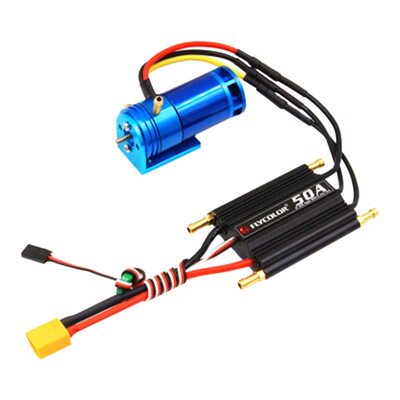 

Siaonvr 2-4S 2862-2800KV Water Cooled Brushless Outrunner Motor50A ESC For RC Boat