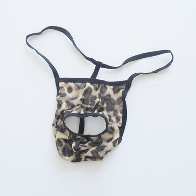 

Mens Printed Low Rise Underwear Mesh Thin T-back Sexy Bikini Briefs Lingerie