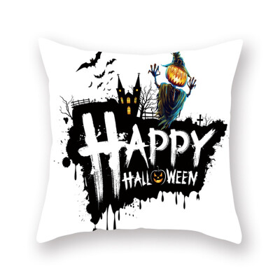 

Cartoon Skull Halloween Cushion Cover Nightmare Before Christmas Decor Throw Pillows Car Sofa Home Decorative Pillow Case