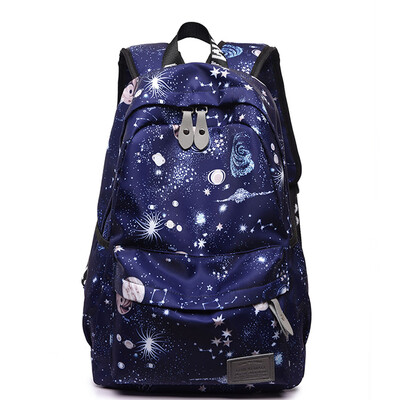 

Tailored Couple Shoulder Bag Starry Sky Pattern Backpack Casual Large Capacity Backpack