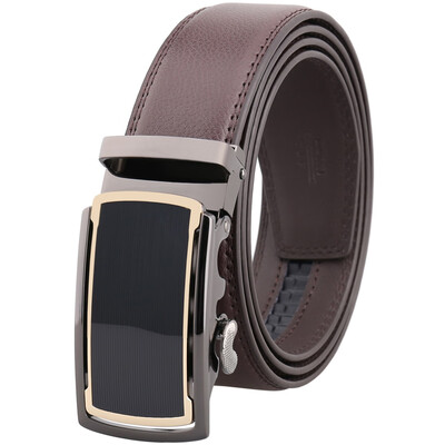 

New mens belt leather belt automatic buckle business mens belt LY88951-1