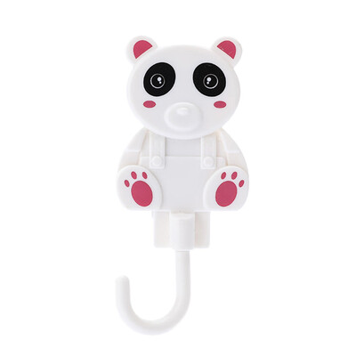 

Toponeto Cartoon Bear No Trace Glue Hook Kitchen Door Back Hook Plastic Coat hook Strong