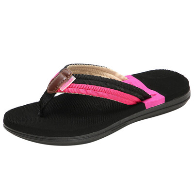 

Rose Womens Fashion Couples Casual Flat Flip Flops Men Antiskid Slippers Beach Shoes