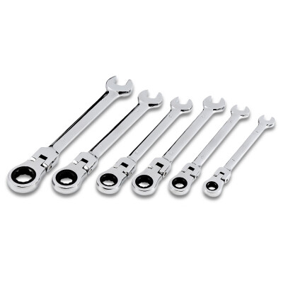 

6PCS 8 - 17mm Flexible Head Ratchet Wrench Dual-use Gear Spanners